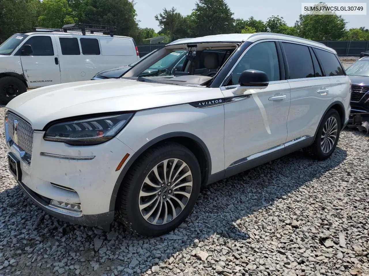 2020 Lincoln Aviator Reserve VIN: 5LM5J7WC5LGL30749 Lot: 60194065