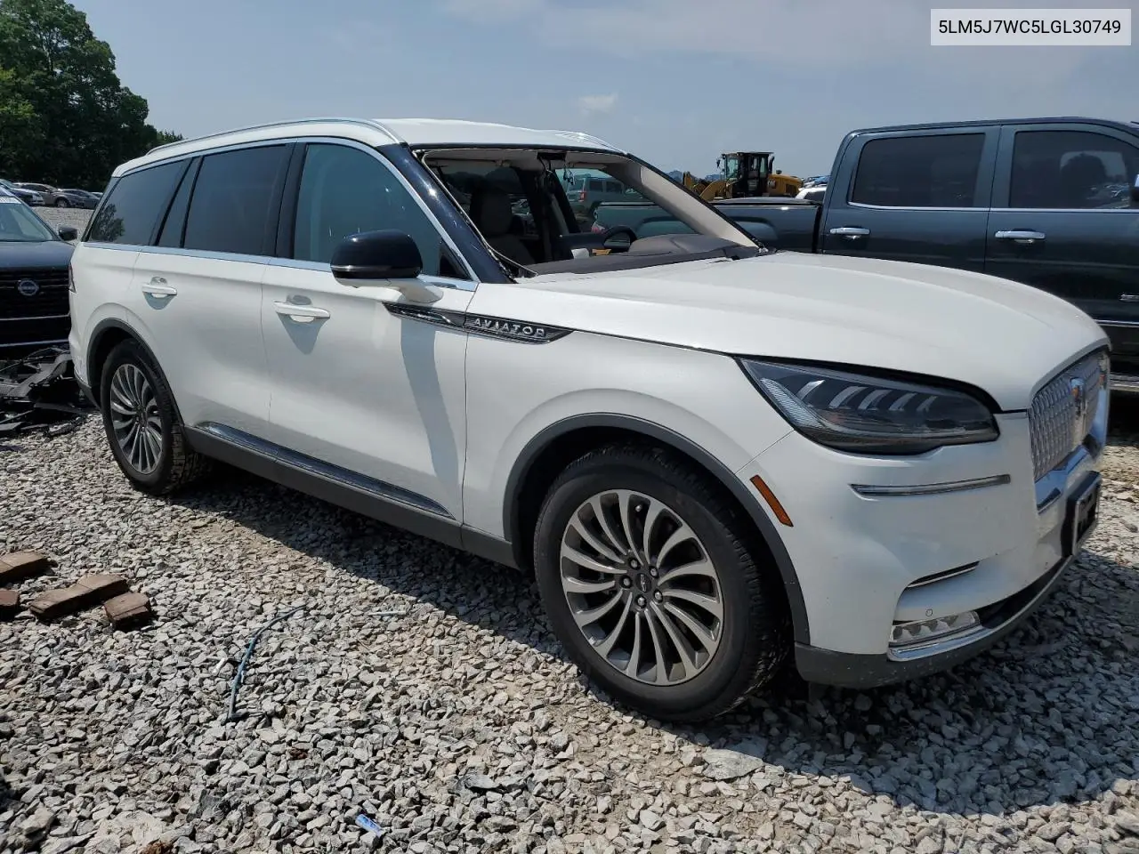 2020 Lincoln Aviator Reserve VIN: 5LM5J7WC5LGL30749 Lot: 60194065
