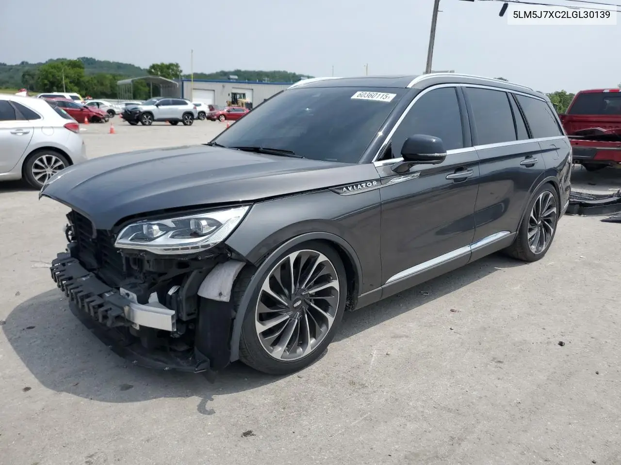 2020 Lincoln Aviator Reserve VIN: 5LM5J7XC2LGL30139 Lot: 60360115