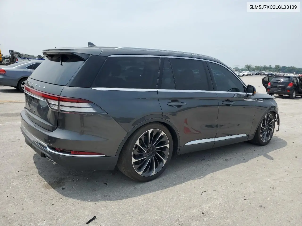 2020 Lincoln Aviator Reserve VIN: 5LM5J7XC2LGL30139 Lot: 60360115
