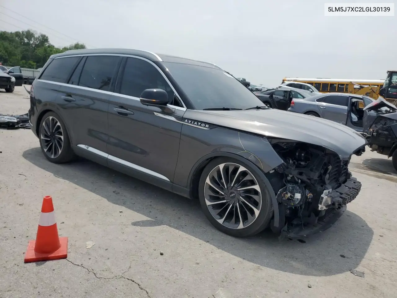 2020 Lincoln Aviator Reserve VIN: 5LM5J7XC2LGL30139 Lot: 60360115