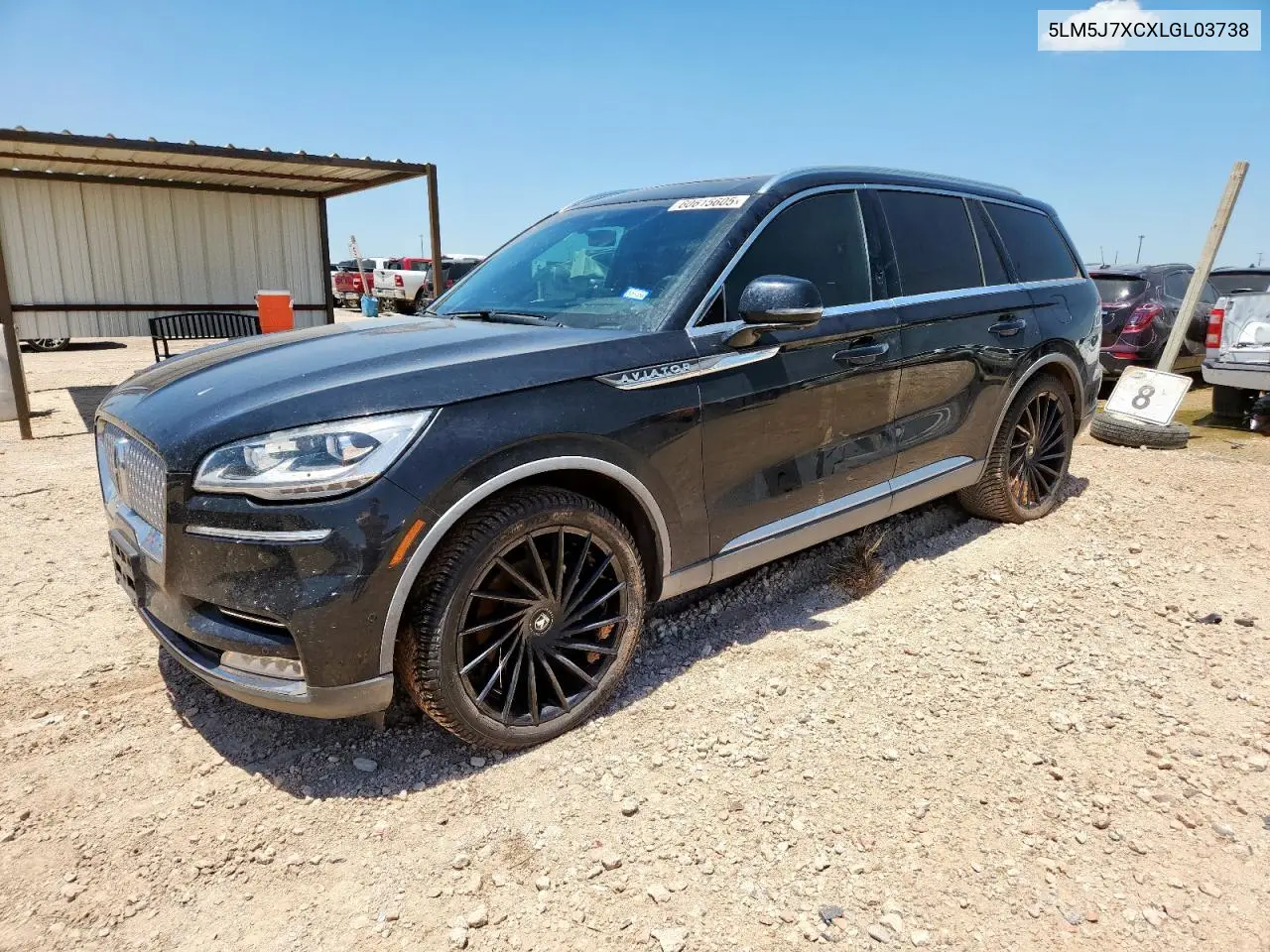 2020 Lincoln Aviator Reserve VIN: 5LM5J7XCXLGL03738 Lot: 60615605