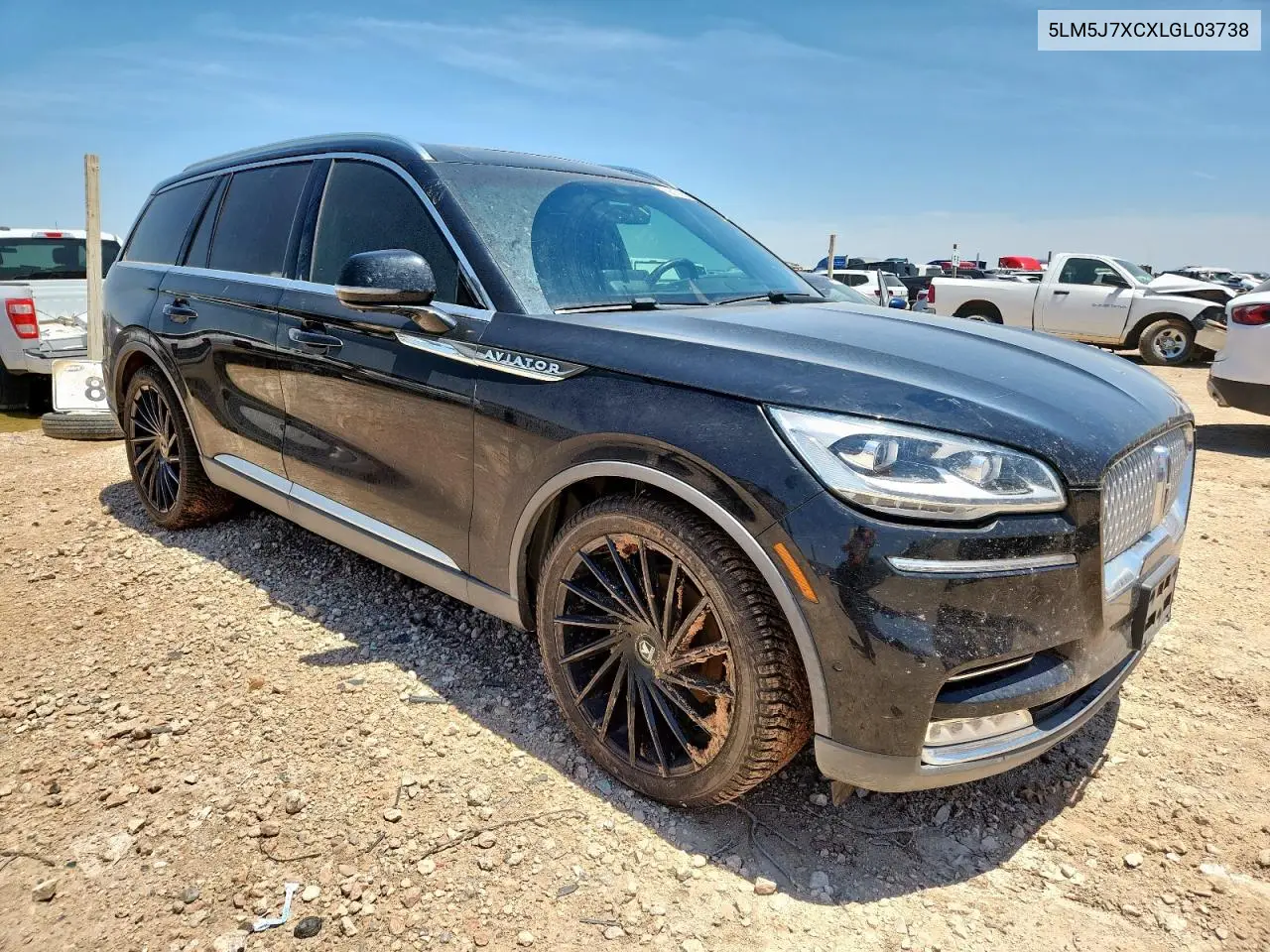 2020 Lincoln Aviator Reserve VIN: 5LM5J7XCXLGL03738 Lot: 60615605