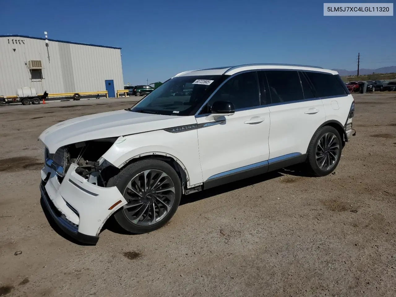 2020 Lincoln Aviator Reserve VIN: 5LM5J7XC4LGL11320 Lot: 60722685