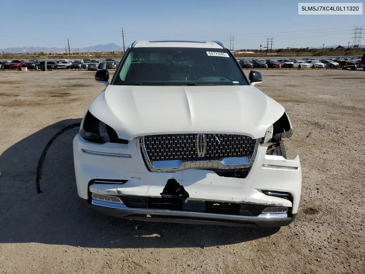 2020 Lincoln Aviator Reserve VIN: 5LM5J7XC4LGL11320 Lot: 60722685