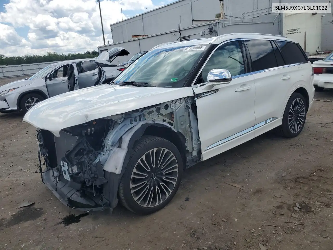 2020 Lincoln Aviator Black Label VIN: 5LM5J9XC7LGL01022 Lot: 61236505