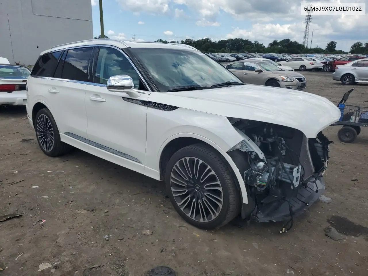 2020 Lincoln Aviator Black Label VIN: 5LM5J9XC7LGL01022 Lot: 61236505
