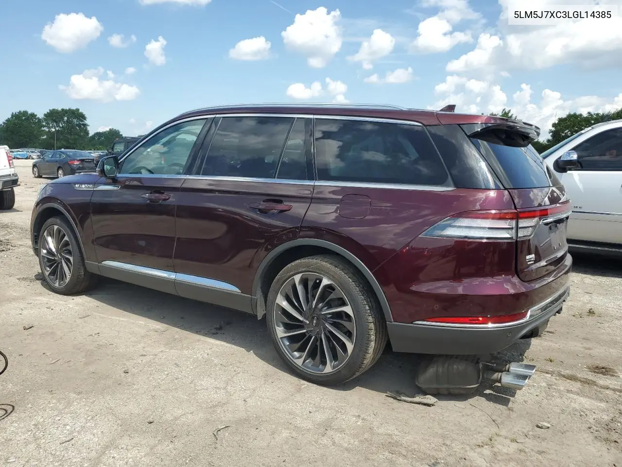 2020 Lincoln Aviator Reserve VIN: 5LM5J7XC3LGL14385 Lot: 61757045