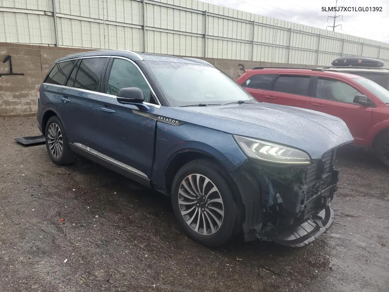 2020 Lincoln Aviator Reserve VIN: 5LM5J7XC1LGL01392 Lot: 61974035