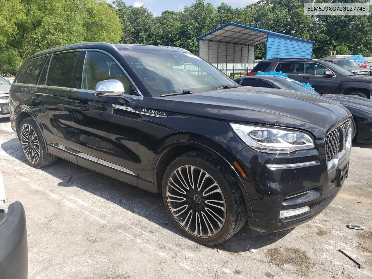 2020 Lincoln Aviator Black Label VIN: 5LM5J9XC7LGL27748 Lot: 62106425