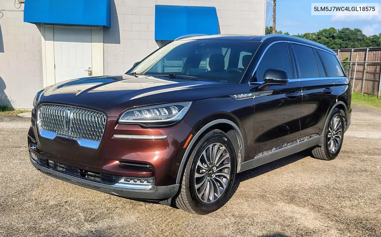 2020 Lincoln Aviator Reserve VIN: 5LM5J7WC4LGL18575 Lot: 62200675
