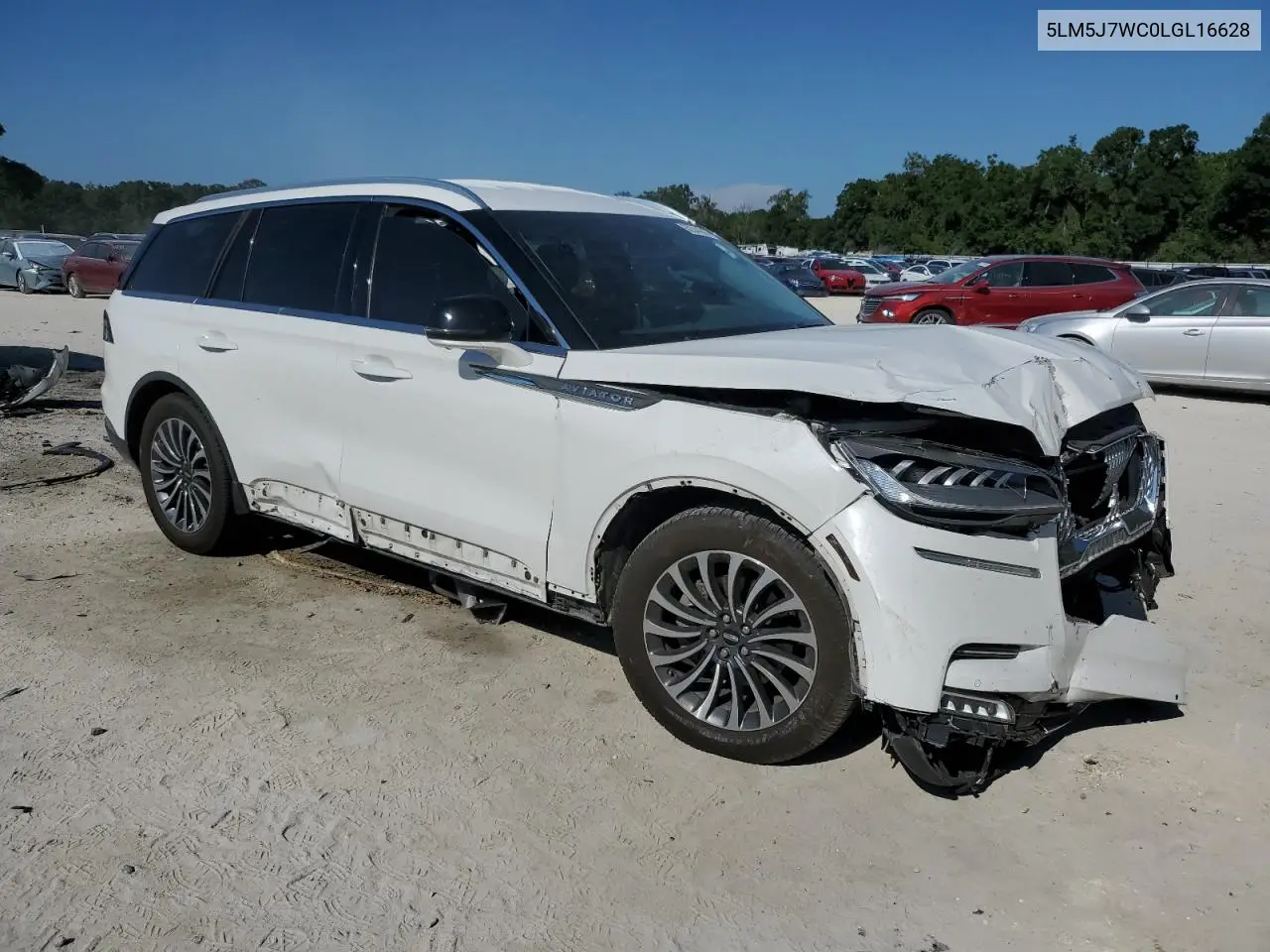 2020 Lincoln Aviator Reserve VIN: 5LM5J7WC0LGL16628 Lot: 62344245