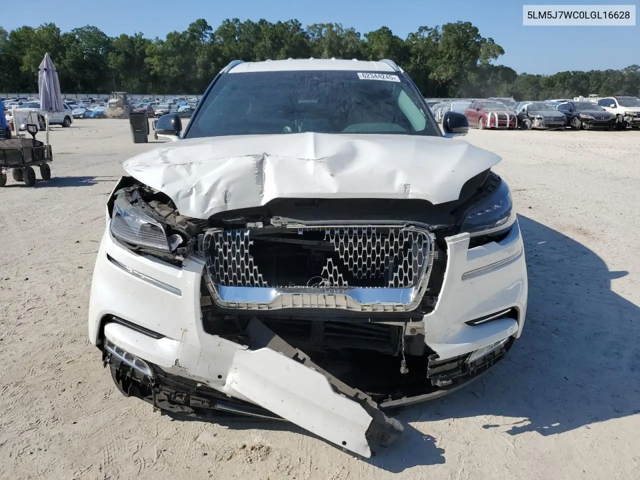 2020 Lincoln Aviator Reserve VIN: 5LM5J7WC0LGL16628 Lot: 62344245