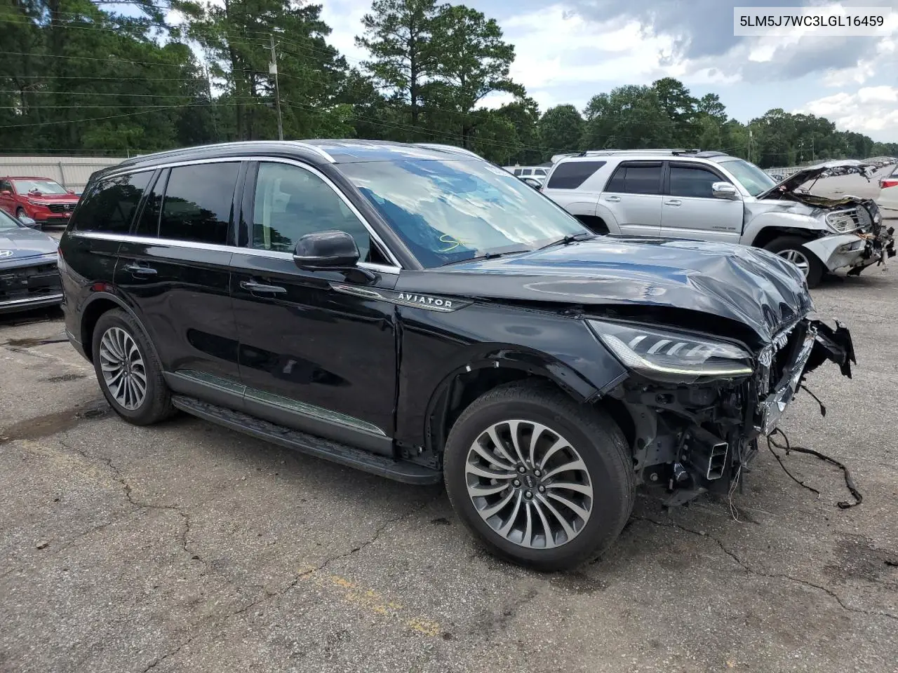 2020 Lincoln Aviator Reserve VIN: 5LM5J7WC3LGL16459 Lot: 62428535