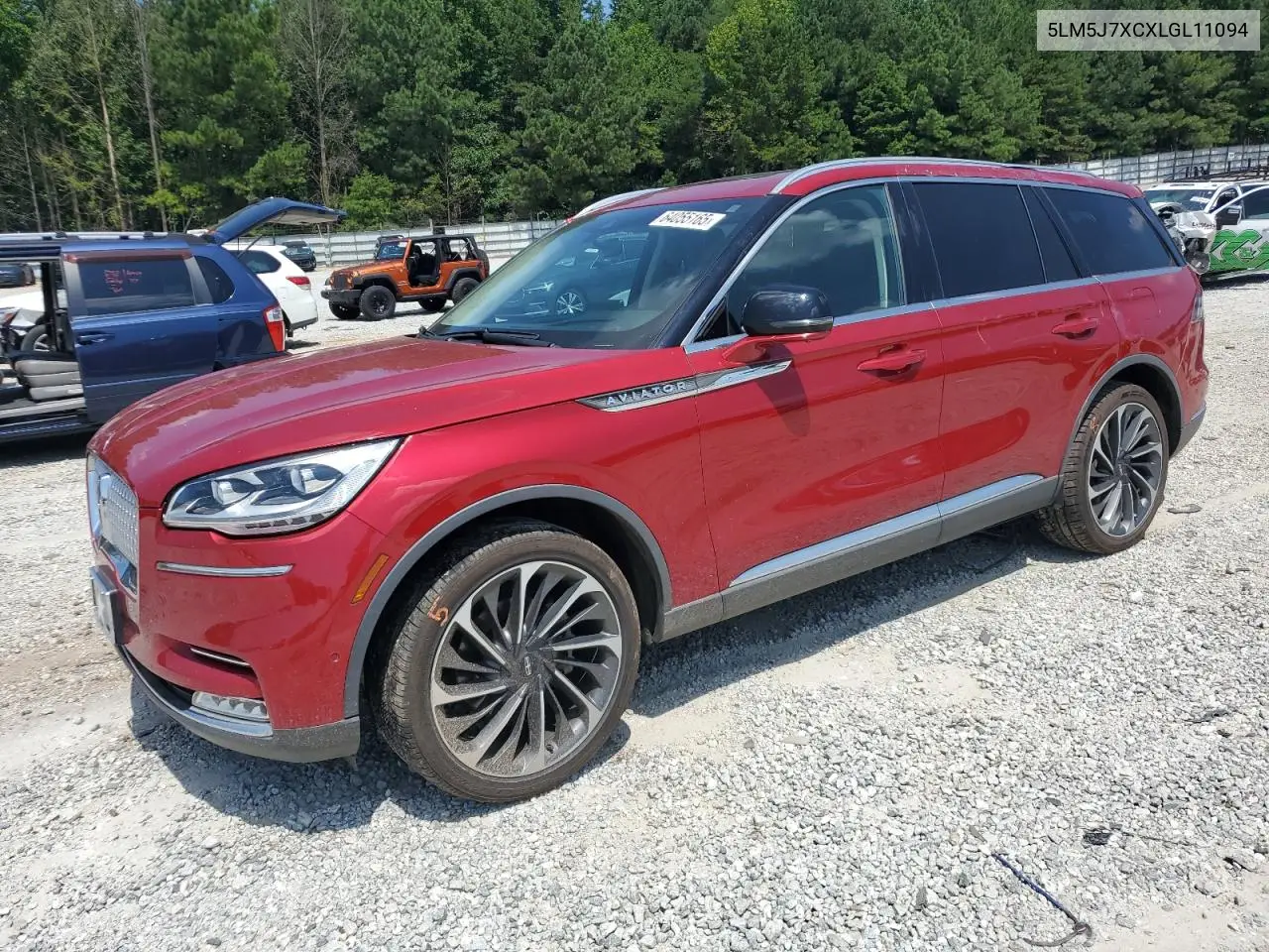 2020 Lincoln Aviator Reserve VIN: 5LM5J7XCXLGL11094 Lot: 64055165