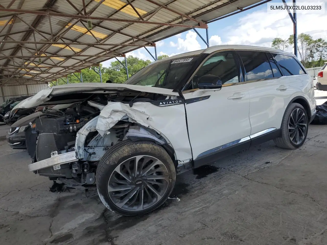 2020 Lincoln Aviator Reserve VIN: 5LM5J7XC2LGL03233 Lot: 64627895