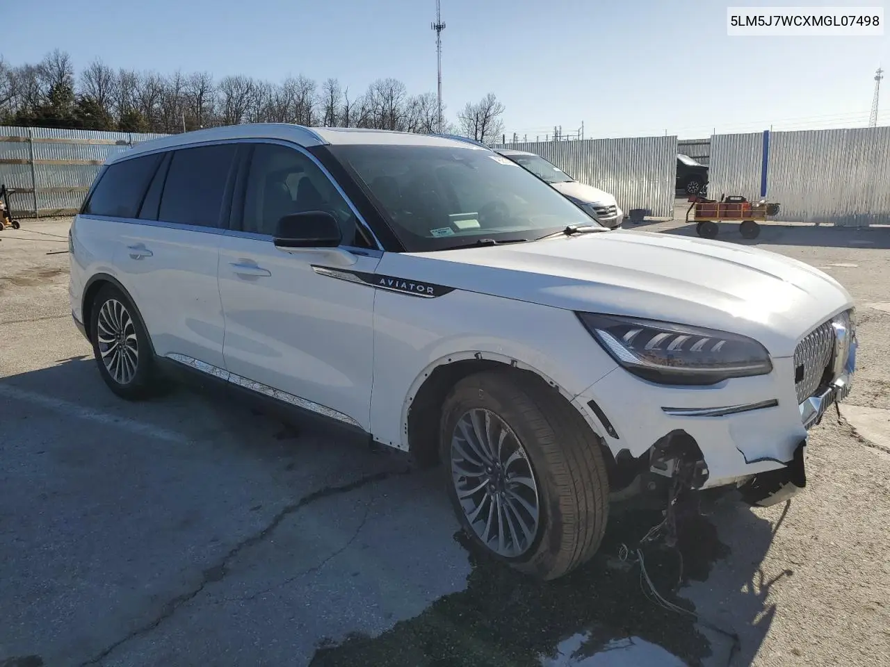 2021 Lincoln Aviator Reserve VIN: 5LM5J7WCXMGL07498 Lot: 48251495