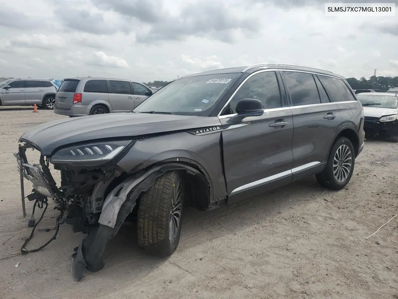 2021 Lincoln Aviator Reserve VIN: 5LM5J7XC7MGL13001 Lot: 54979175