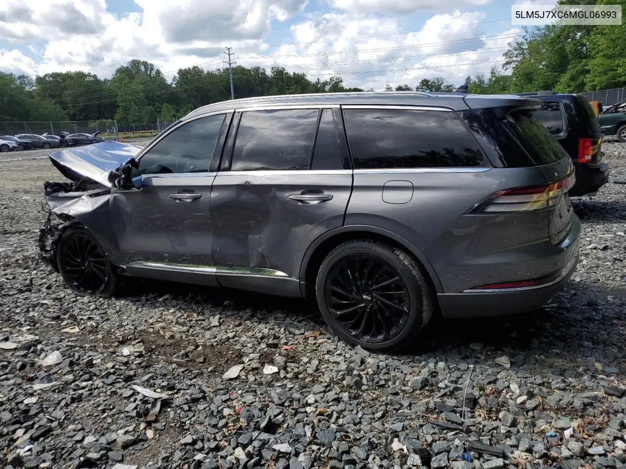 2021 Lincoln Aviator Reserve VIN: 5LM5J7XC6MGL06993 Lot: 58164345