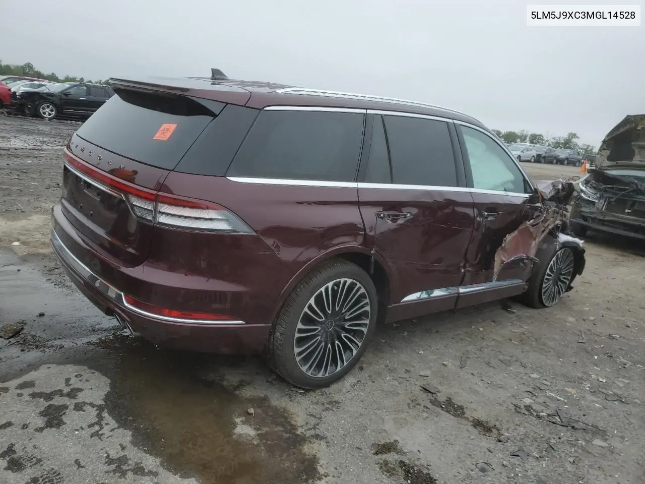 2021 Lincoln Aviator Black Label VIN: 5LM5J9XC3MGL14528 Lot: 59864395