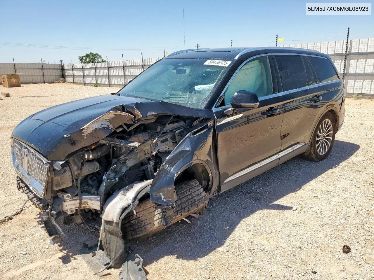 2021 Lincoln Aviator Reserve VIN: 5LM5J7XC6MGL08923 Lot: 60456625