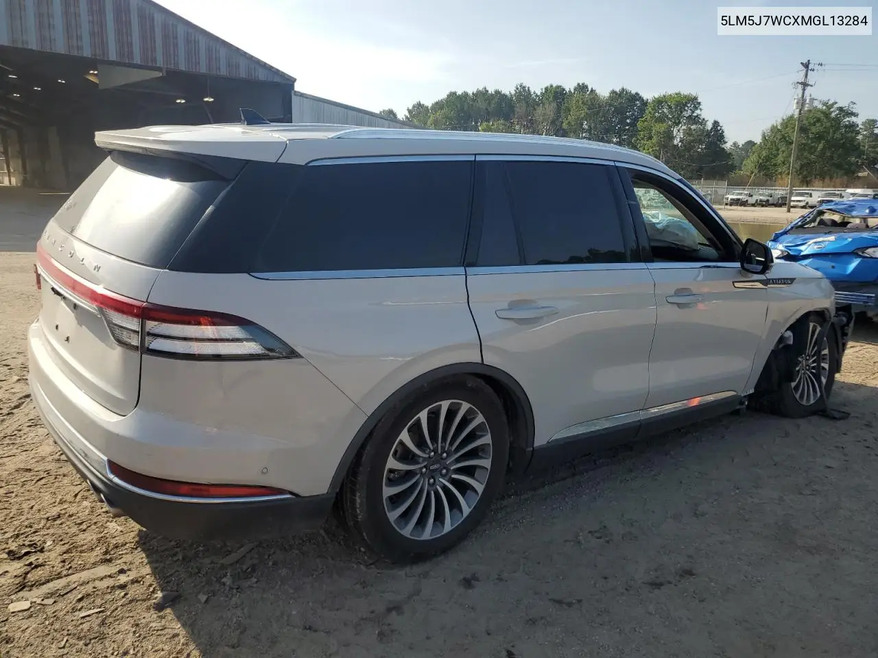 2021 Lincoln Aviator Reserve VIN: 5LM5J7WCXMGL13284 Lot: 63084695