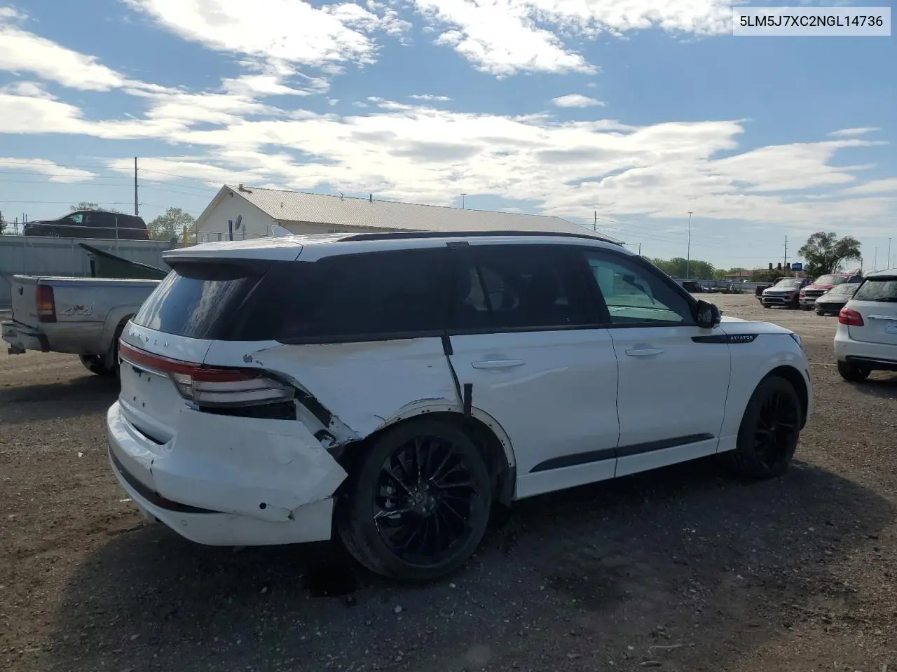 2022 Lincoln Aviator Reserve VIN: 5LM5J7XC2NGL14736 Lot: 54903515
