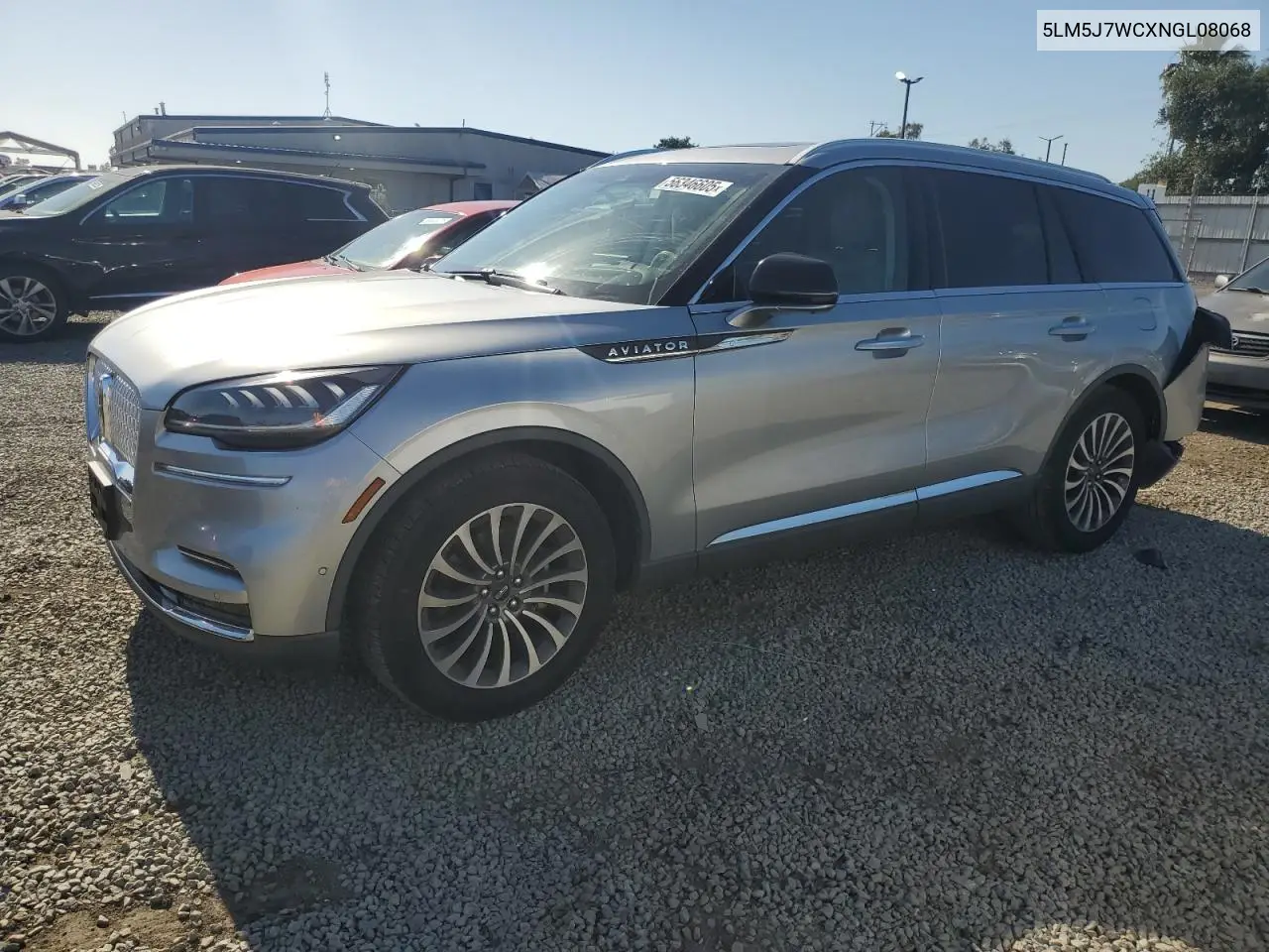 2022 Lincoln Aviator Reserve VIN: 5LM5J7WCXNGL08068 Lot: 56346605