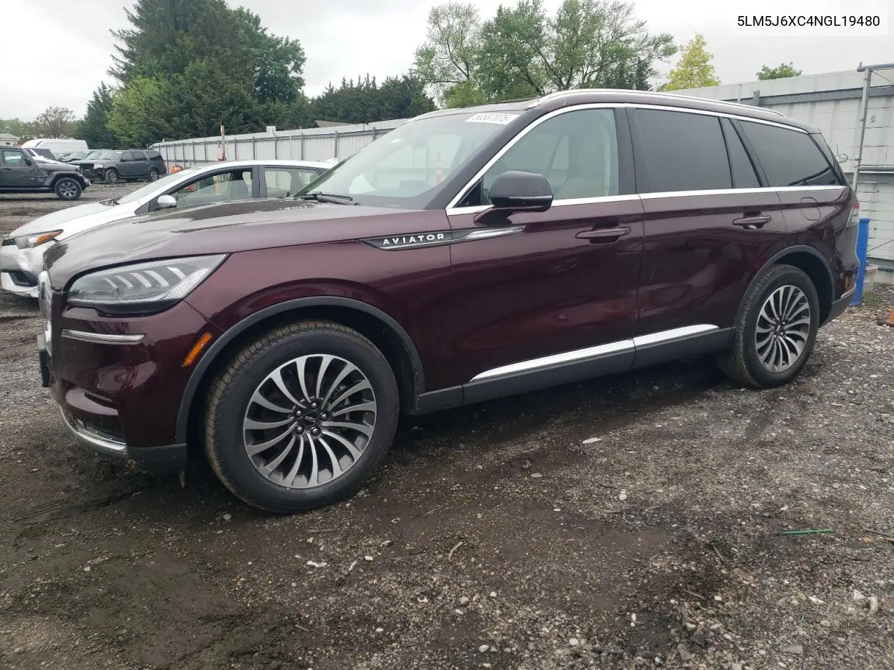 2022 Lincoln Aviator VIN: 5LM5J6XC4NGL19480 Lot: 56587075