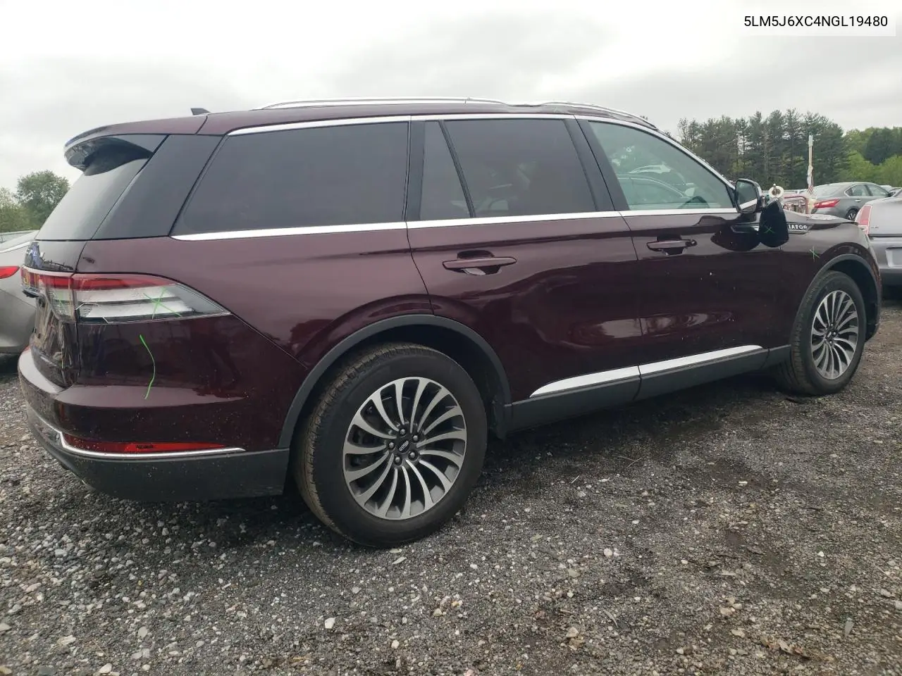 2022 Lincoln Aviator VIN: 5LM5J6XC4NGL19480 Lot: 56587075