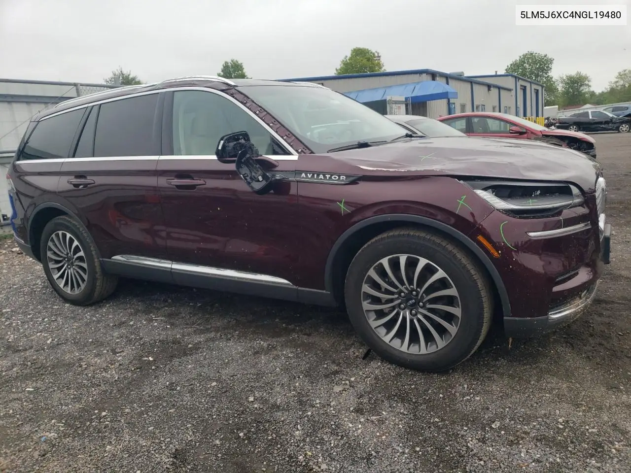 2022 Lincoln Aviator VIN: 5LM5J6XC4NGL19480 Lot: 56587075