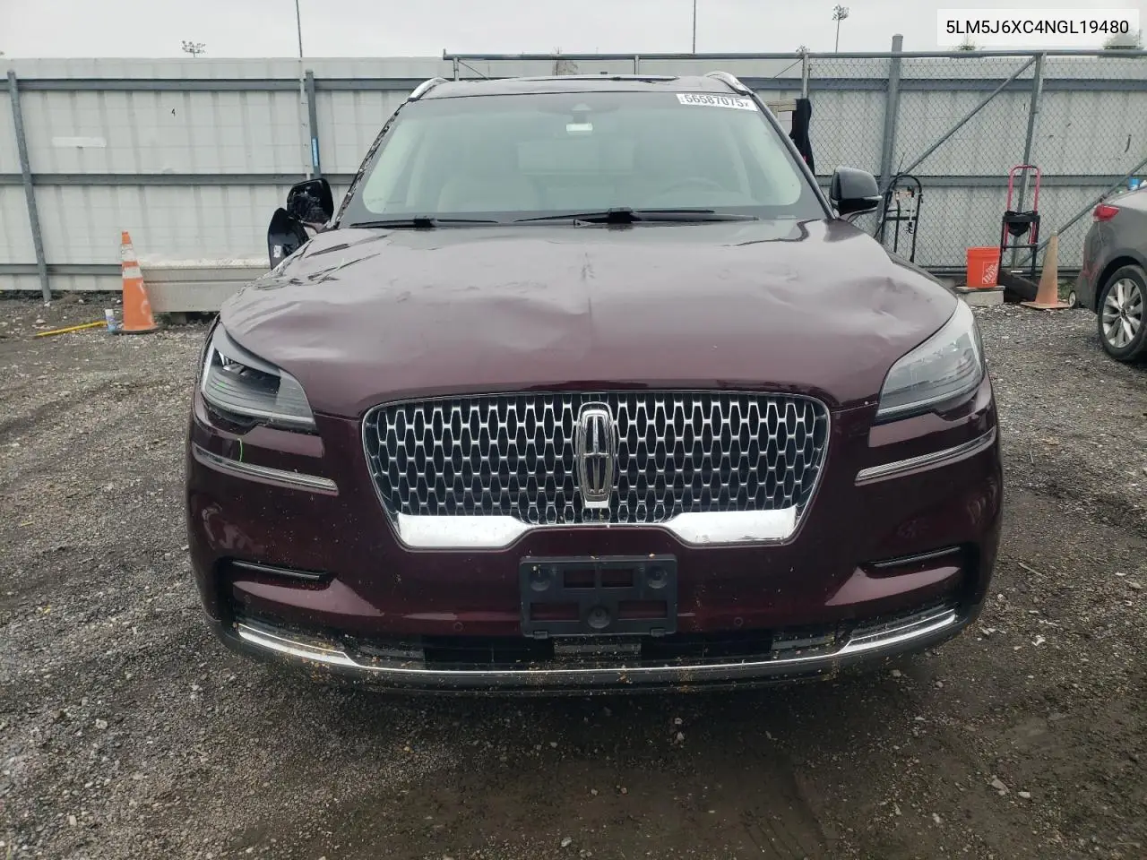 2022 Lincoln Aviator VIN: 5LM5J6XC4NGL19480 Lot: 56587075