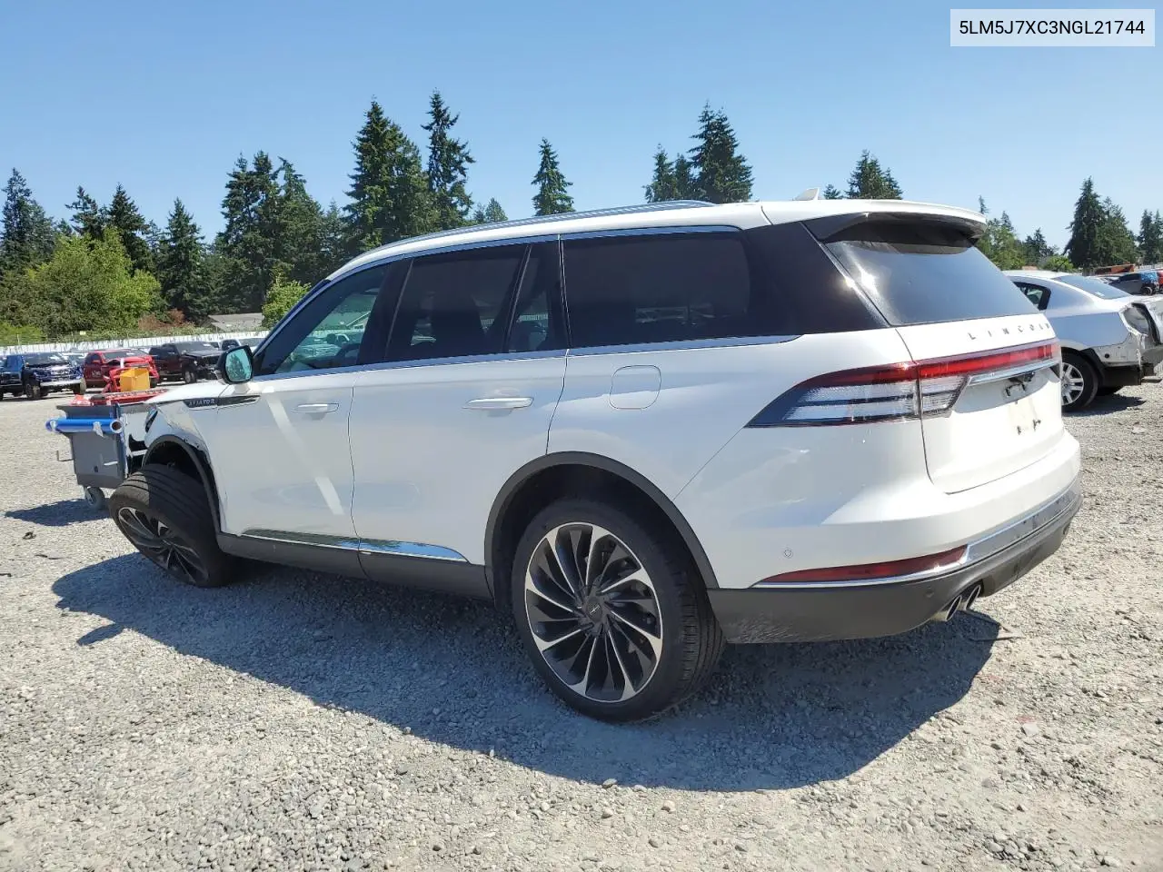 2022 Lincoln Aviator Reserve VIN: 5LM5J7XC3NGL21744 Lot: 62887815
