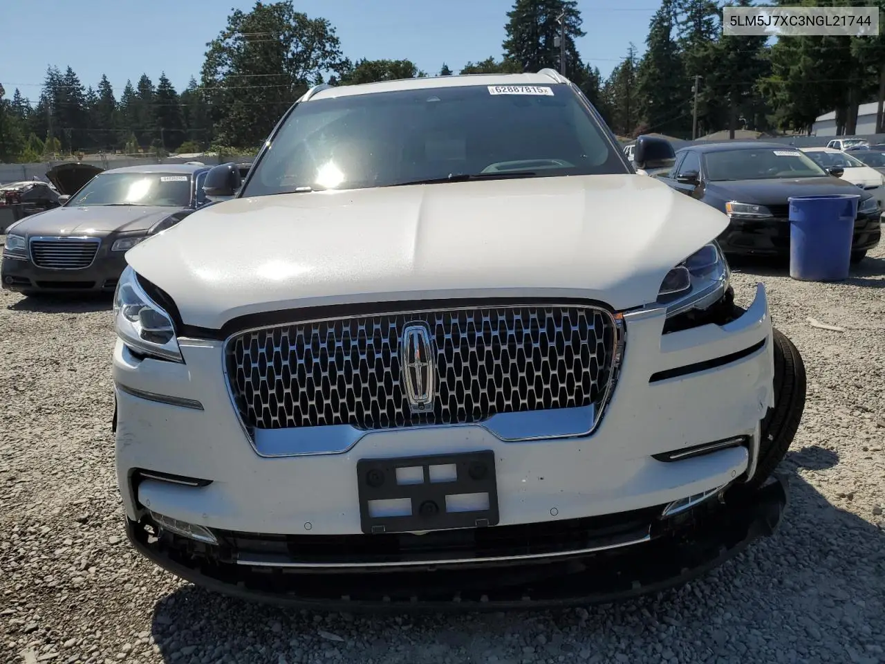 2022 Lincoln Aviator Reserve VIN: 5LM5J7XC3NGL21744 Lot: 62887815
