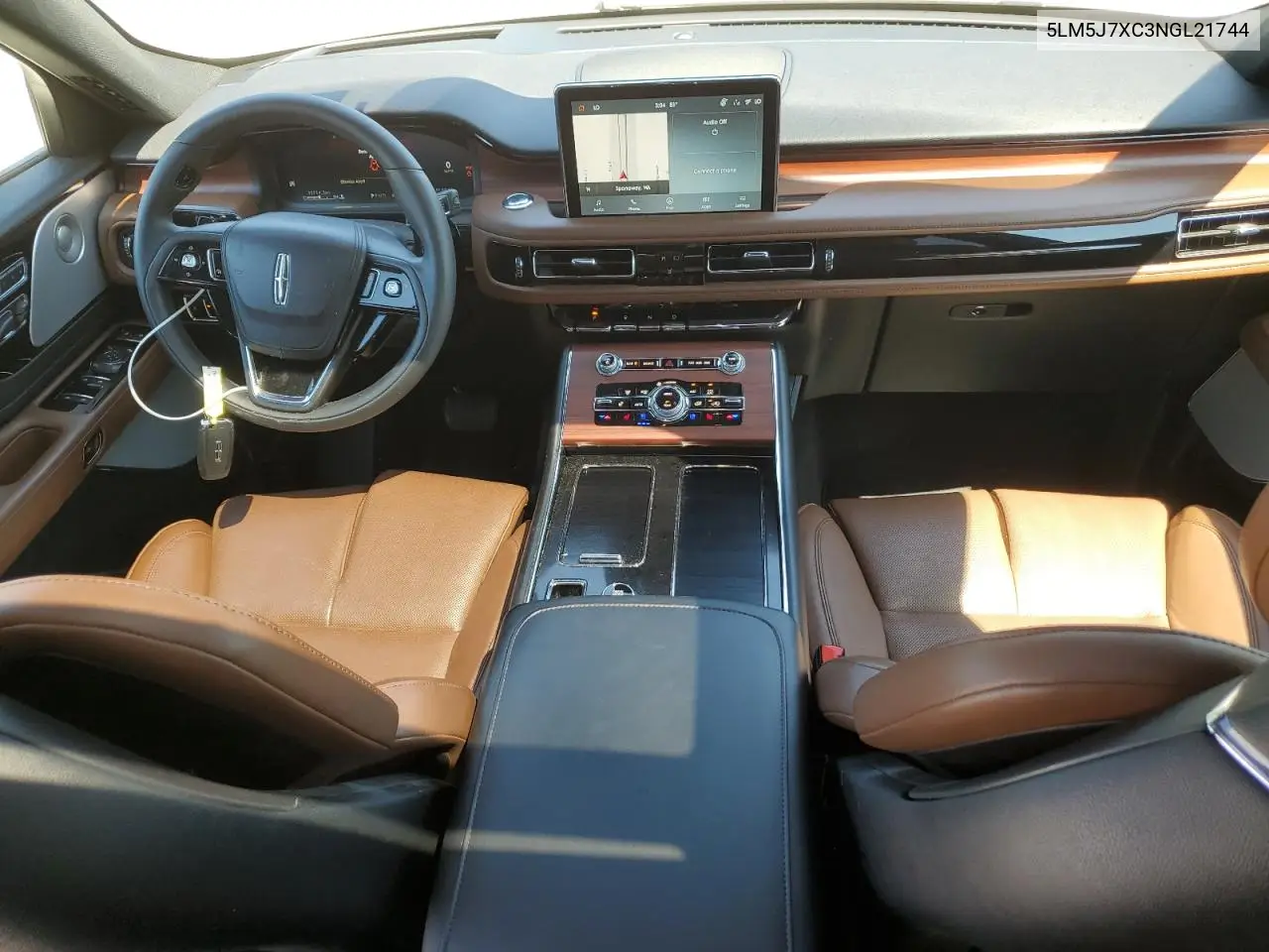 2022 Lincoln Aviator Reserve VIN: 5LM5J7XC3NGL21744 Lot: 62887815