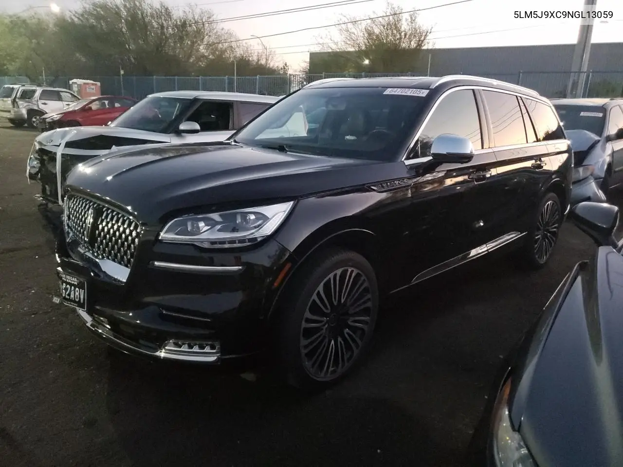 2022 Lincoln Aviator Black Label VIN: 5LM5J9XC9NGL13059 Lot: 64702105