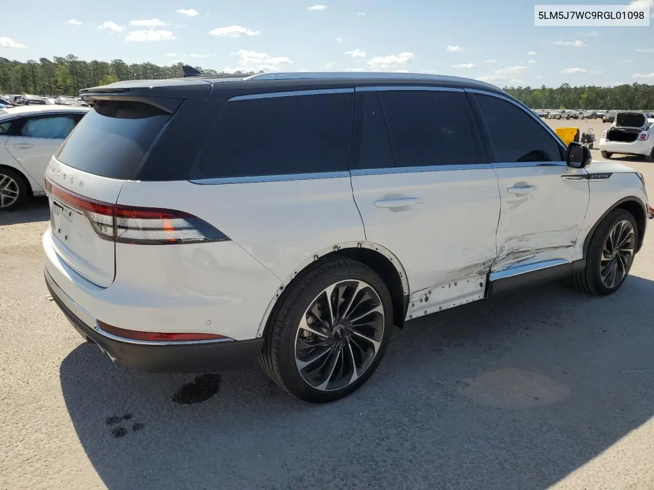 2024 Lincoln Aviator Reserve VIN: 5LM5J7WC9RGL01098 Lot: 53320235