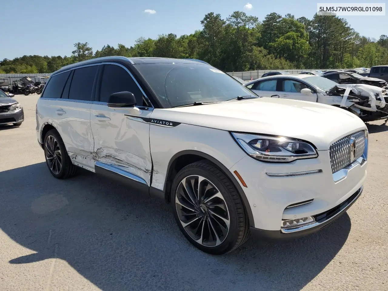 2024 Lincoln Aviator Reserve VIN: 5LM5J7WC9RGL01098 Lot: 53320235