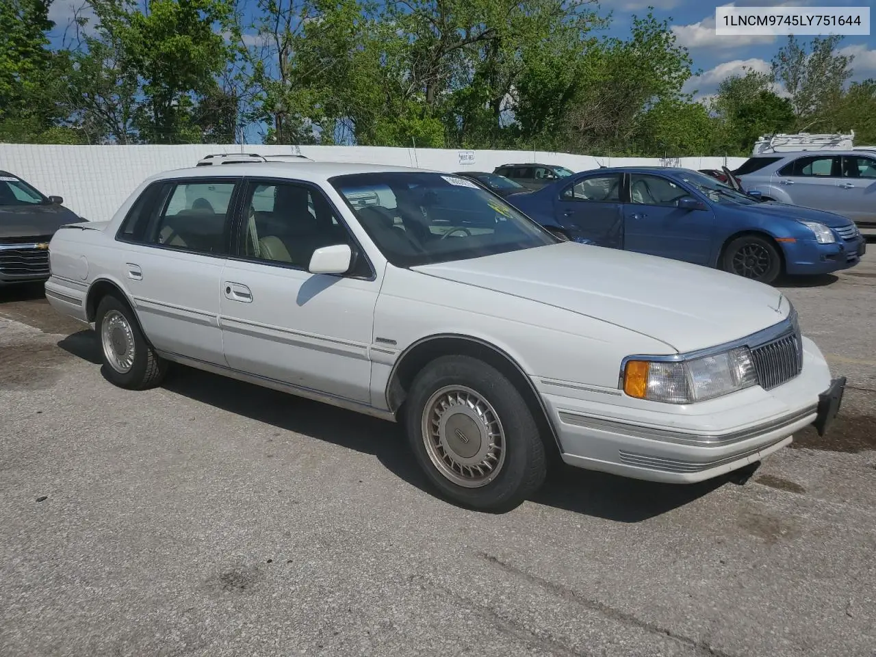 1990 Lincoln Continental VIN: 1LNCM9745LY751644 Lot: 56059275