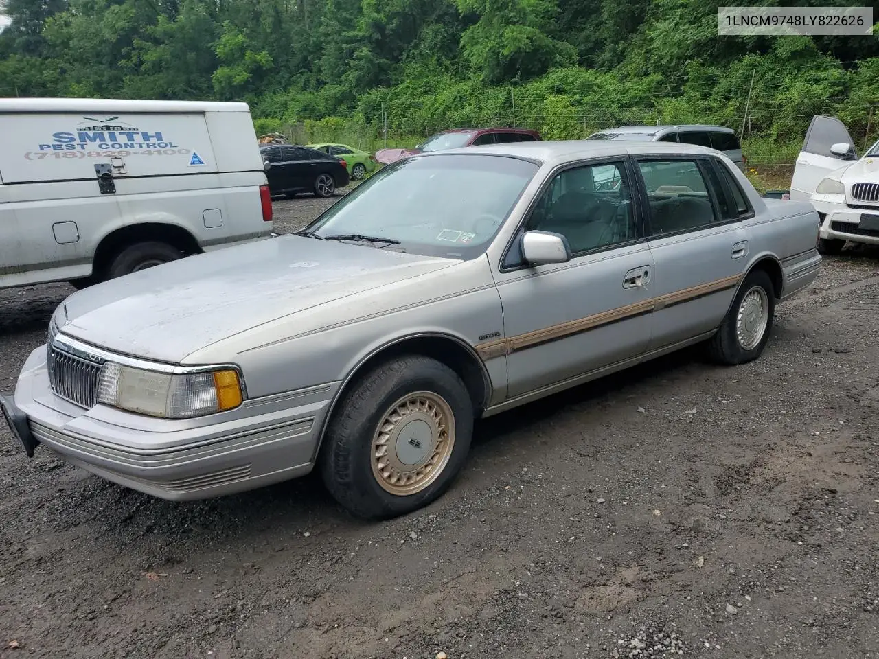 1990 Lincoln Continental VIN: 1LNCM9748LY822626 Lot: 62353095