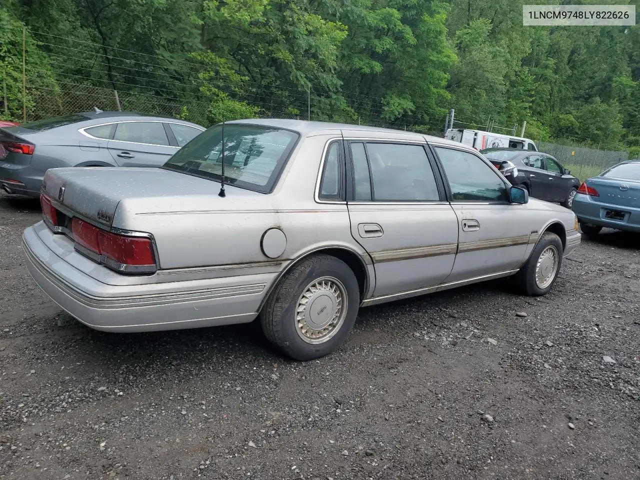 1990 Lincoln Continental VIN: 1LNCM9748LY822626 Lot: 62353095