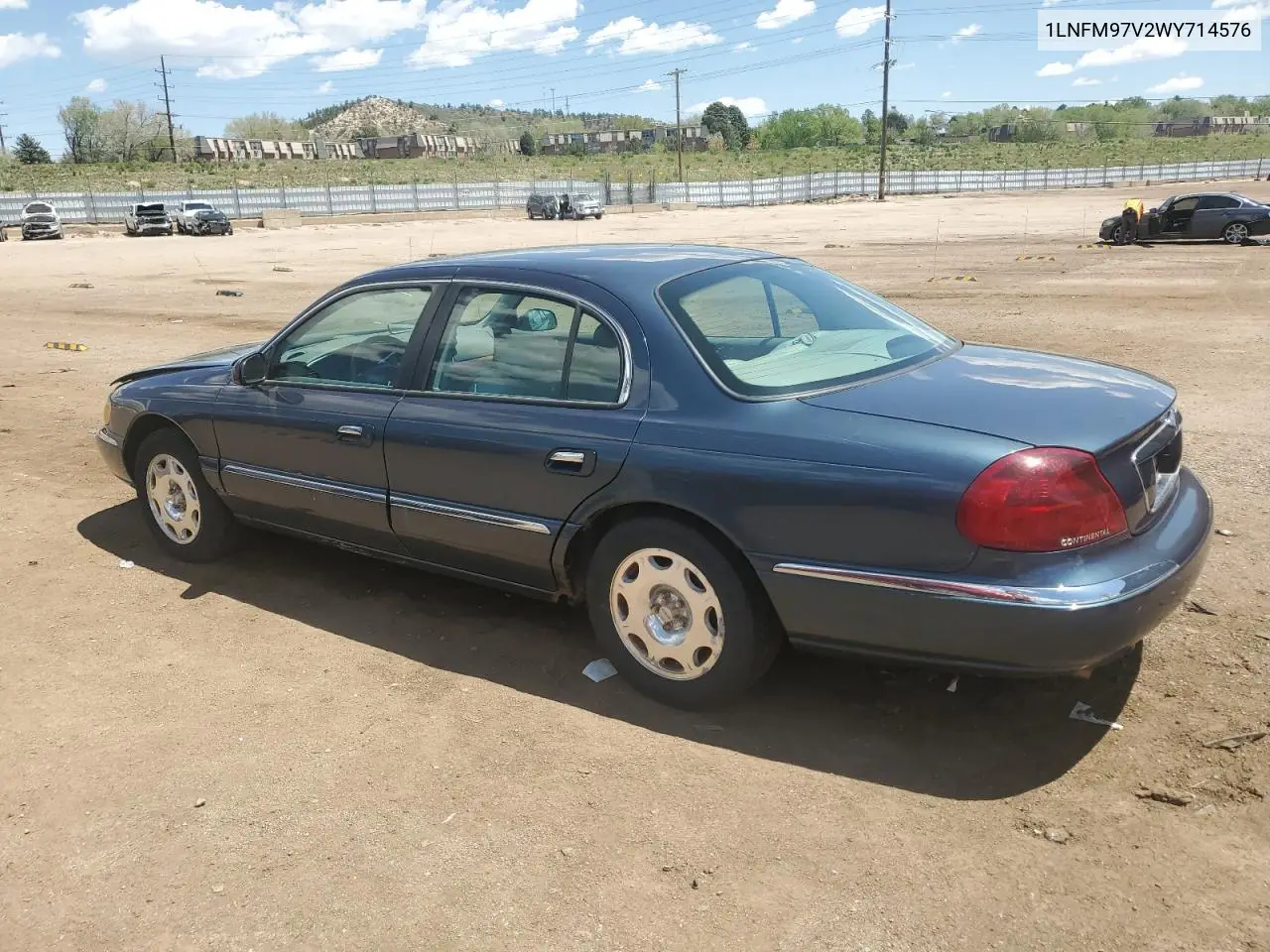 1998 Lincoln Continental VIN: 1LNFM97V2WY714576 Lot: 56664605