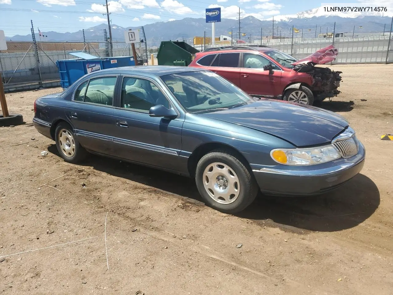 1998 Lincoln Continental VIN: 1LNFM97V2WY714576 Lot: 56664605