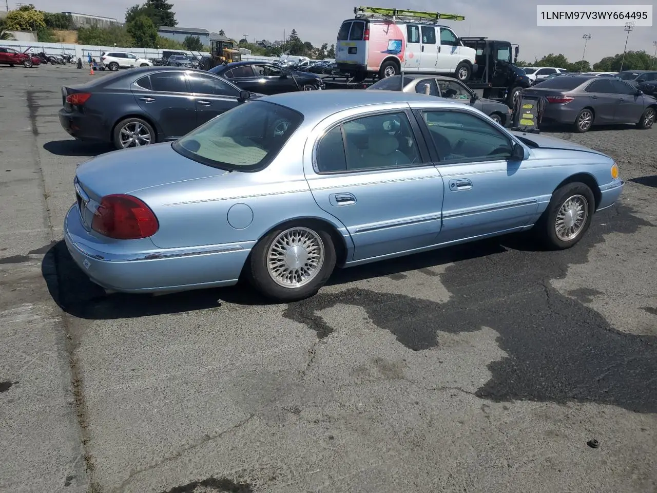 1998 Lincoln Continental VIN: 1LNFM97V3WY664495 Lot: 62292615