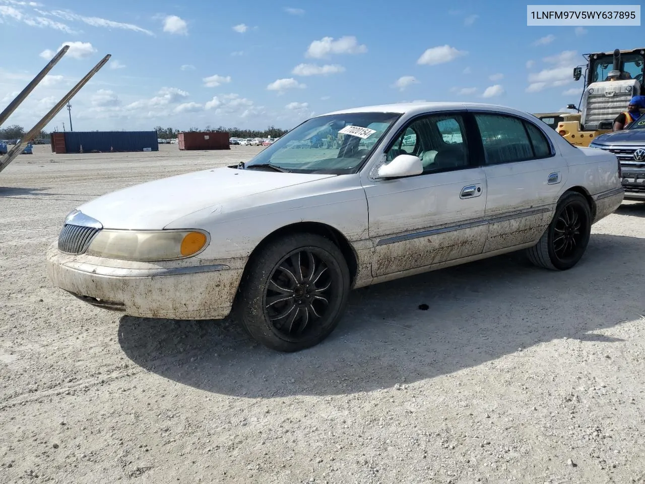 1998 Lincoln Continental VIN: 1LNFM97V5WY637895 Lot: 77020154