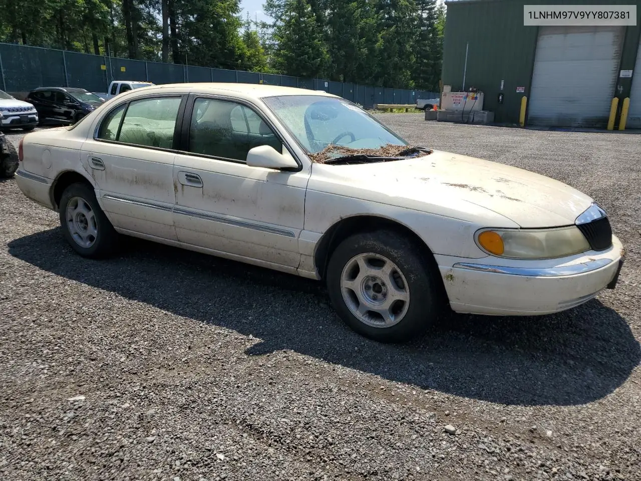 2000 Lincoln Continental VIN: 1LNHM97V9YY807381 Lot: 60002835