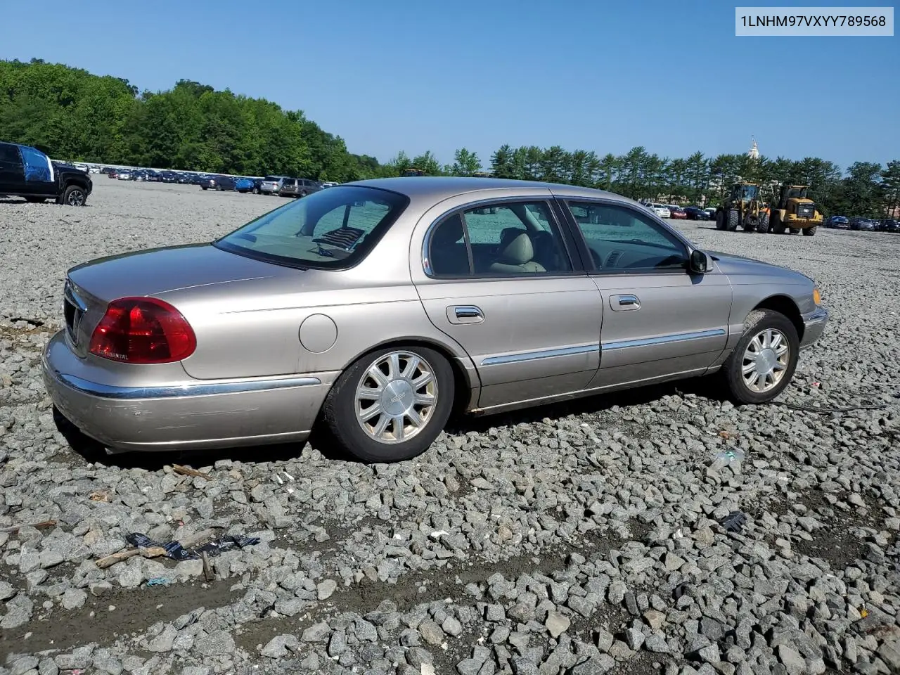 2000 Lincoln Continental VIN: 1LNHM97VXYY789568 Lot: 61431345