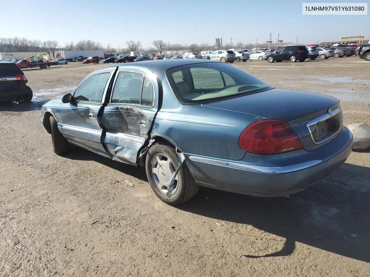 2001 Lincoln Continental VIN: 1LNHM97V51Y631080 Lot: 43904155