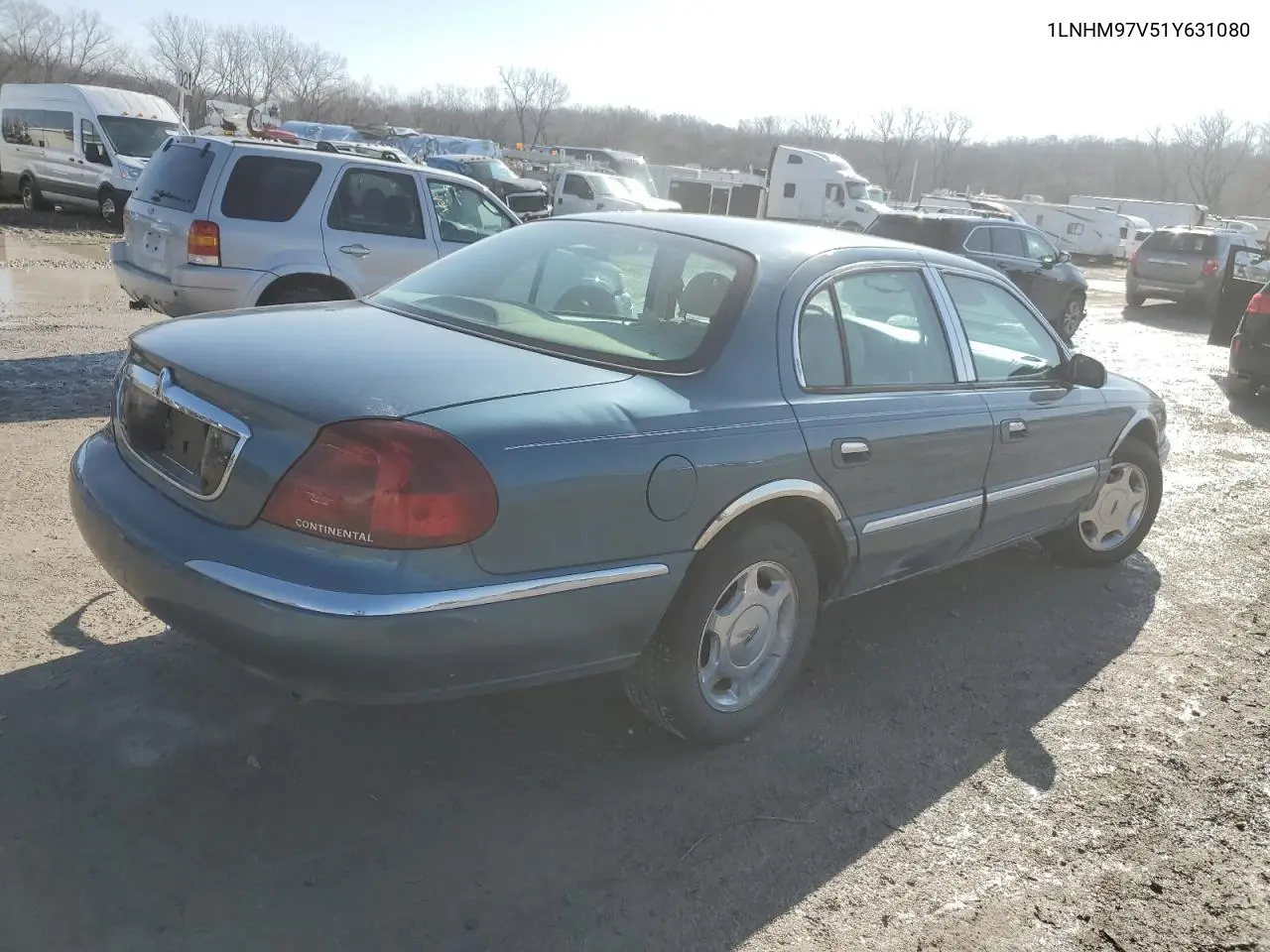 2001 Lincoln Continental VIN: 1LNHM97V51Y631080 Lot: 43904155