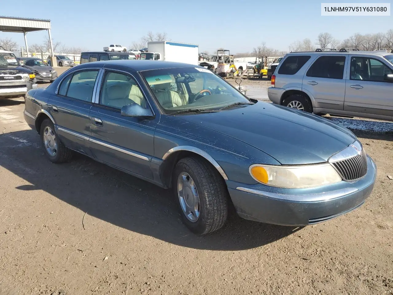 2001 Lincoln Continental VIN: 1LNHM97V51Y631080 Lot: 43904155